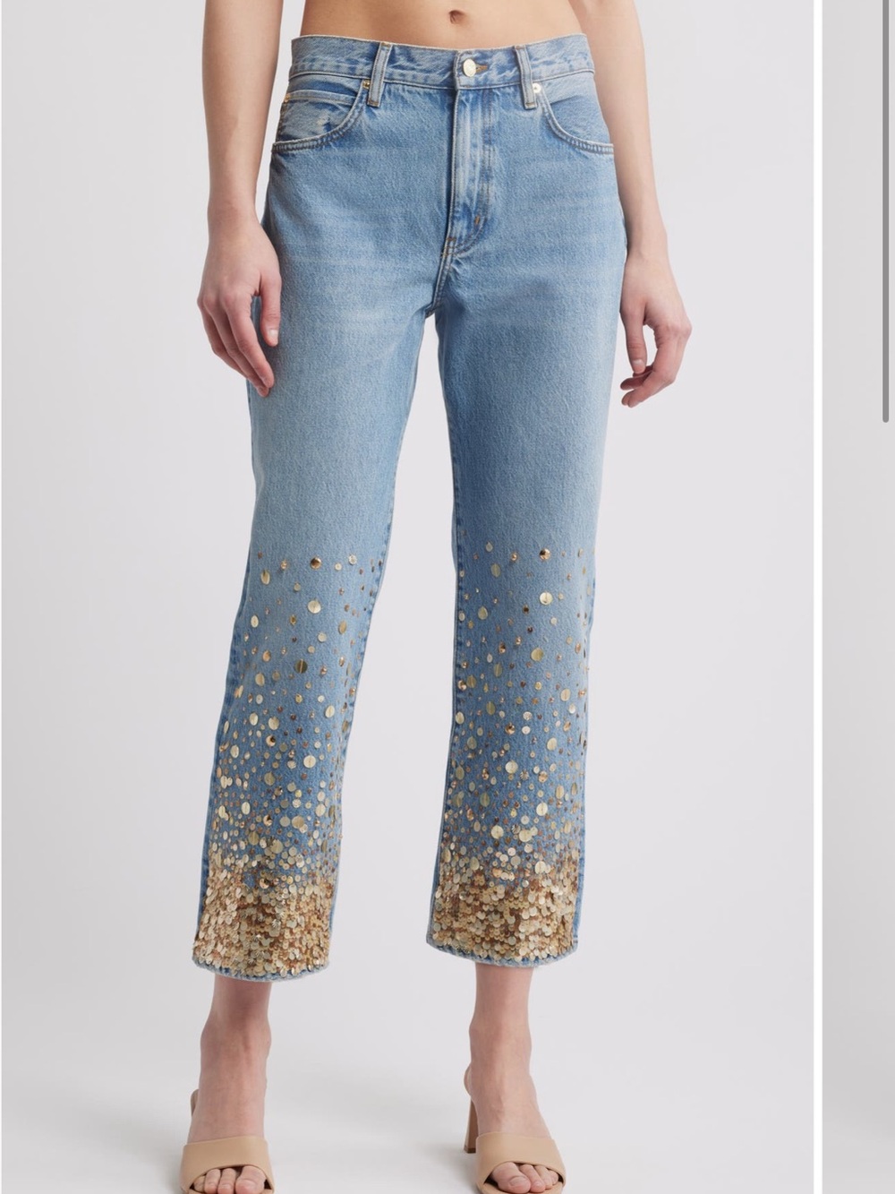 FRAME The Atelier Champagne Ankle Straight Leg Jeans